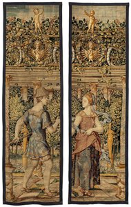 Vertumnus und Pomona: Vertumnus verwandelt in einen Fischer, ca. 1550 von Pieter Coecke van Aelst