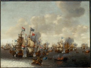Die Seeschlacht der vier Tage von Pieter Cornelisz. Soest