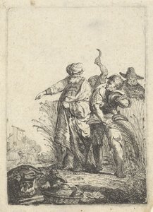 Ruth liest Ähren auf dem Feld von Boas
