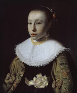 Porträt eines jungen Mädchens, 1633-35 von Pieter Dubordieu