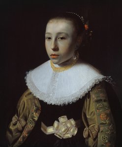 Porträt eines jungen Mädchens, 1633-35 von Pieter Dubordieu