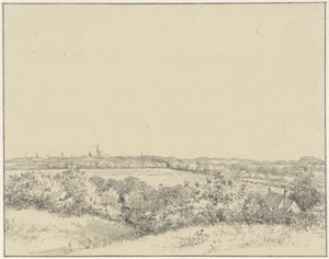 Ansicht von Haarlem, von den Dünen aus gesehen von Pieter Ernst Hendrik Praetorius