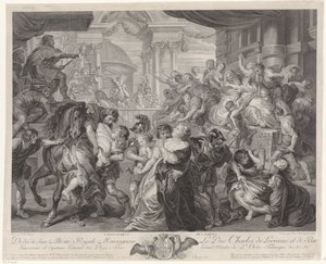 Raub der Sabinerinnen von Pieter Franciscus Martenasie