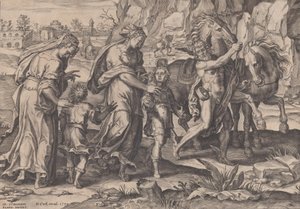 Jugend, aus Der Lauf des menschlichen Lebens, 1570 von Pieter Furnius