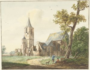 Die Kirche in Warmond von Pieter Gerardus van Os