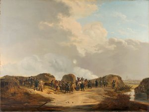 Der Halbmond bei der Belagerung von Naarden April 1814