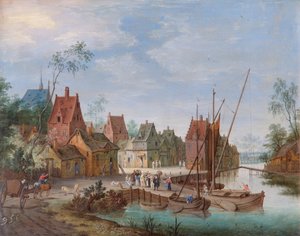 Ein flämisches Dorf: Die Flusslandungsstelle