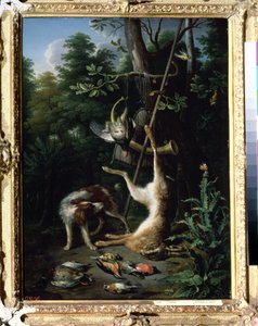 Jagdhund und Wildvögel