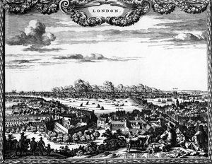Flugblatt des Großen Brandes von London, 1666