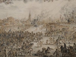 Die Abreise von Karl II. aus Scheveningen von Pieter Hendricksz Schut