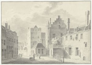 Hinter dem Dom in Utrecht von Pieter Jan van Liender
