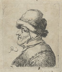 Kopf eines alten Mannes mit Mütze von Pieter Jansz Quast