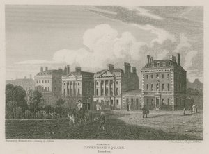 Nordseite des Cavendish Square, London von Pieter Jansz. Quast