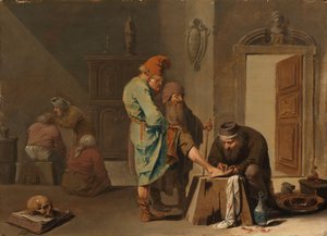 Die Fußoperation von Pieter Jansz. Quast