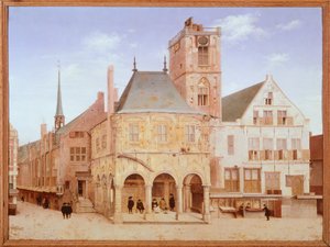 Altes Rathaus in Amsterdam von Pieter Saenredam, Niederlande von Pieter Jansz Saenredam
