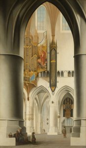 Innenraum der Kirche St. Bavo in Haarlem von Pieter Janszoon Saenredam