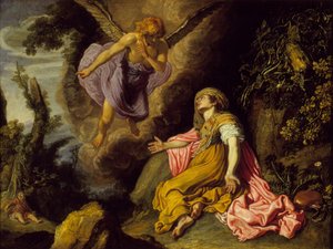 Hagar und der Engel, 1614