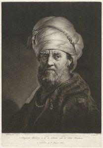 Porträtbüste eines Mannes mit Turban von Pieter Louw