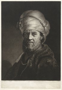Porträtbüste eines Mannes mit Turban von Pieter Louw