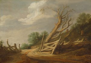 Landschaft mit offenem Tor, ca. 1630-1635