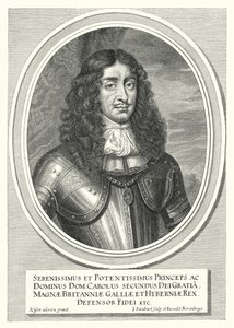 Karl II., König von England, Schottland und Irland (Gravur) von Pieter Nason