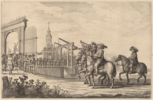 Einzug von Maria de Medici in Amsterdam [Tafel 1 von 6] von Pieter Nolpe