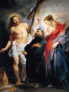 Der heilige Augustinus zwischen Christus und der Jungfrau von Peter Paul Rubens