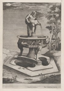 Speculum Romanae Magnificentiae: Ein Brunnen und Becken
