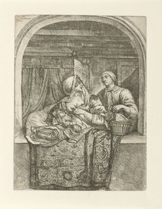 Frau, die ihr Kind stillt von Pieter Peutemans