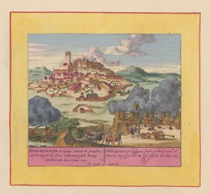 Belagerung von Albuquerque, 1705 von Pieter Schenk (I)