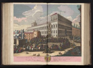 Piazza del Quirinale in Rom von Pieter Schenk (I)