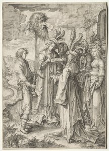 David mit dem Kopf von Goliath von Pieter Serwouters
