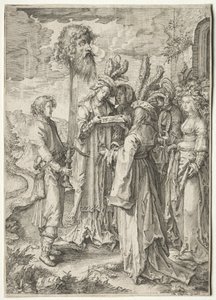 David mit dem Kopf von Goliath, 1620er-1630er von Pieter Serwouters