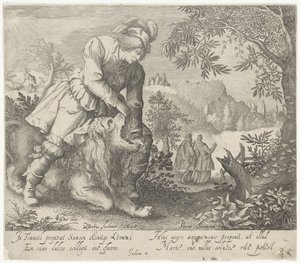 Simson und der Löwe von Pieter Serwouters