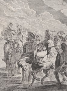 Ein türkischer Prinz zu Pferd, ca. 1620-25 von Pieter Soutman