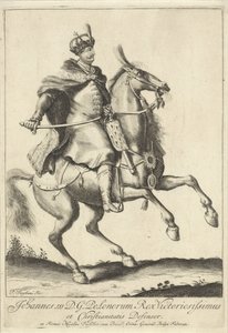 Reiterporträt von König Jan III. Sobieski von Polen von Pieter Stevens (vermeld in 1689)