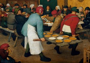 Die Hochzeitsreise (Detail) von Pieter Bruegel the Elder