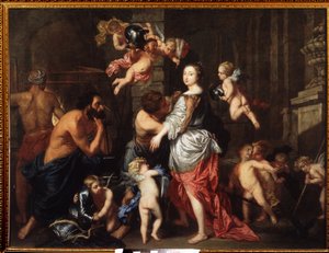 Der Besuch der Venus bei Vulkan von Pieter Thies