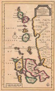 Karte der Molukken (modernes Indonesien) von Pieter Van der Aa