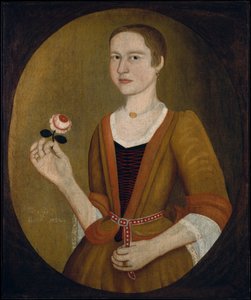 Junge Dame mit einer Rose