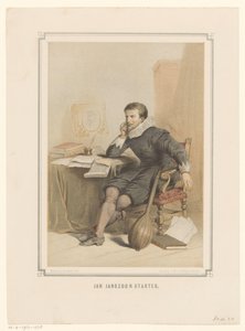 Jan Janszoon Starter an seinem Schreibtisch von Pieter Wilhelmus van de Weijer