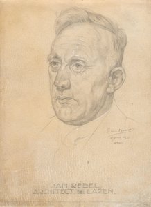 Porträt des Architekten Jan Rebel von Pieter Willem van Baarsel