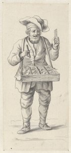 Straßenverkäufer mit Kämmen und Nadeln von Pieter de Goeje