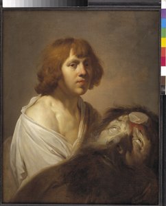 David mit dem Kopf von Goliath von Pieter de Grebber