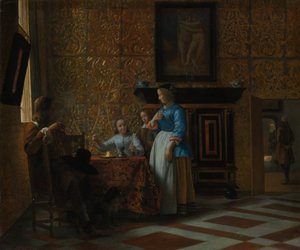 Freizeit in eleganter Umgebung von Pieter de Hooch