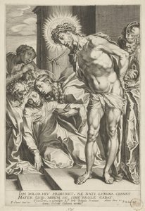Christus mit Dornenkrone und weinender Maria von Pieter de Jode (I)