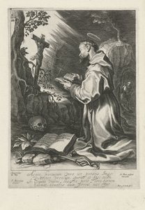 Der heilige Franziskus, kniend vor dem Kruzifix von Pieter de Jode (I)