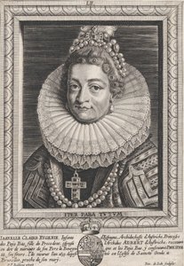 Porträt von Isabella Clara Eugenia, Infantin von Spanien von Pieter de Jode II