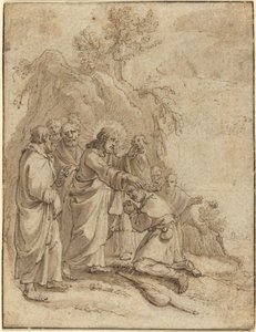 Christus heilt den Aussätzigen von Pieter de Jode I