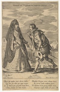 Hispani et Hispanae in Vestitu Cultus, aus Moden verschiedener Nationen von Pieter de Jode I